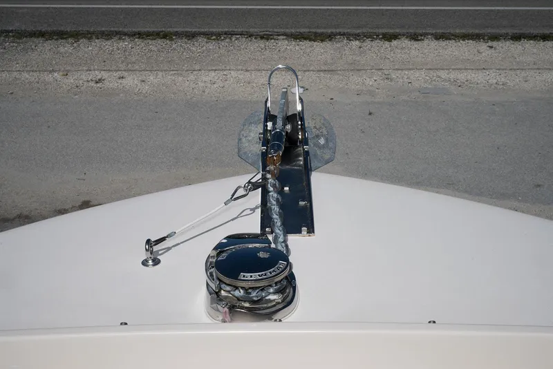 Slide: The Image of Bow view of 2023 Grady-White Freedom 235 boat with anchor and winch system. - 28