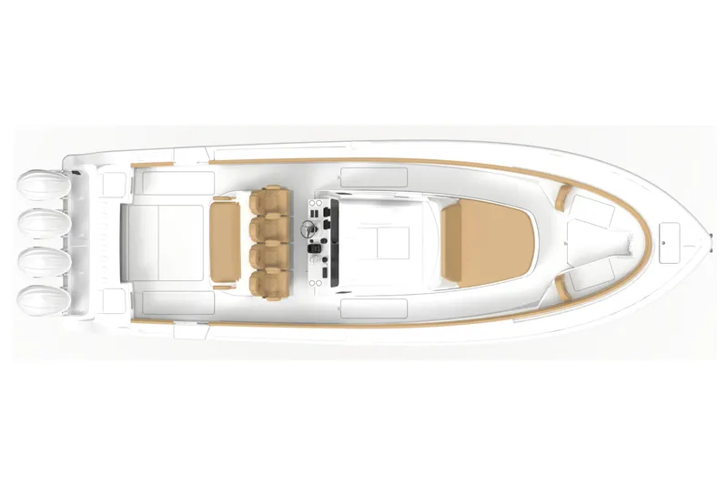 Slide: The Image of Manufacturer Provided Image: 2026 Sportsman Open 402 Center Console boat, top view, featuring spacious seating and modern design. - 2