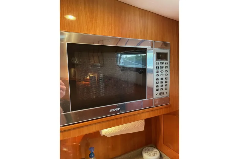 Slide: The Image of Microwave in 2007 Legacy Yachts 32, wooden interior, Tappan brand. - 26