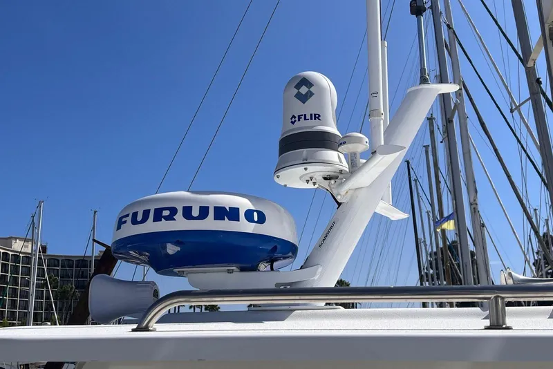 Slide: The Image of Radar and FLIR systems on 2023 Parker 2820 XLD Sport Cabin boat. - 10