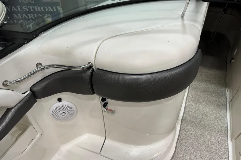 Slide: The Image of Interior view of a 2006 Sea Ray 290 Select EX boat, featuring sleek design elements. - 24