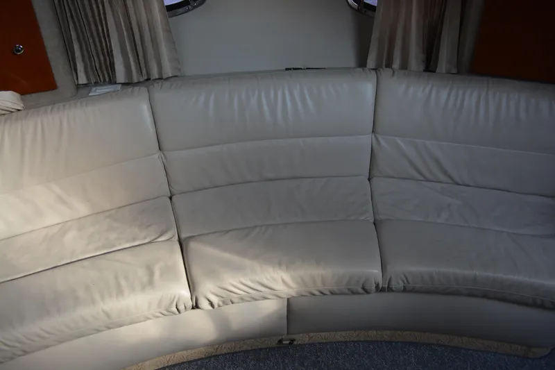 Slide: The Image of Cream leather seating in 2006 Formula 34 Performance Cruiser interior. - 30