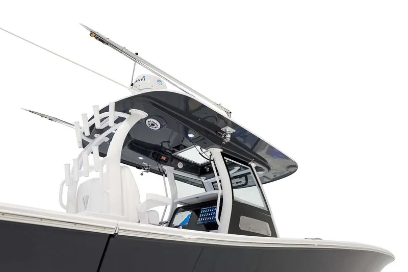 Slide: The Image of Manufacturer Provided Image: 2025 Sportsman Open 322 Center Console boat, sleek design, advanced features. - 12