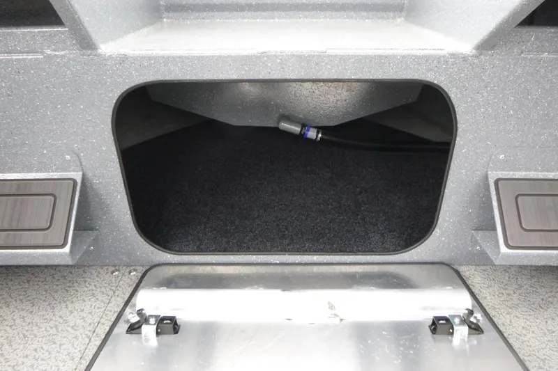 Slide: The Image of Open storage compartment in 2026 KingFisher 2025 Escape boat. - 23