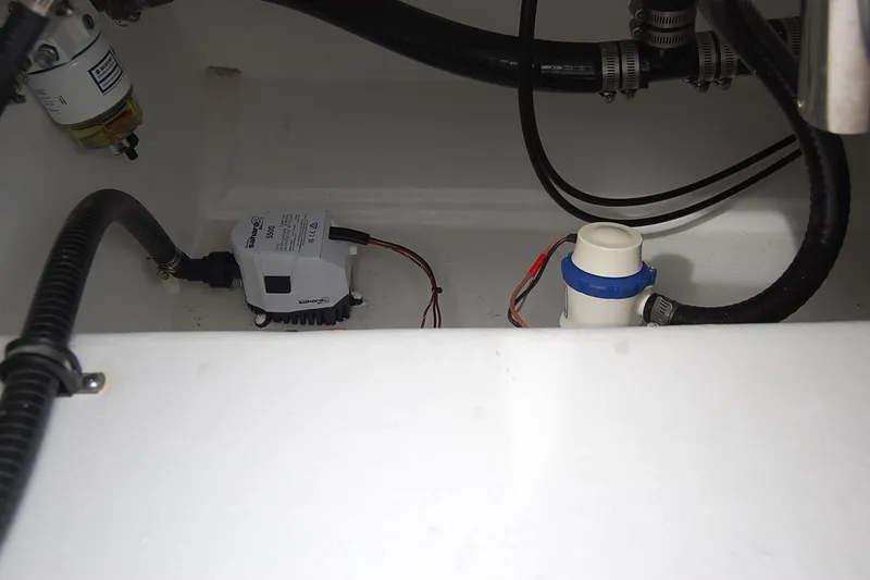 Slide: The Image of Interior view of TEXAR 16 (2026) boat with visible wiring and components. - 10