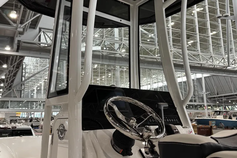 Slide: The Image of Interior view of 2026 Tidewater 198 CC Adventure boat with non-slip flooring. - 13