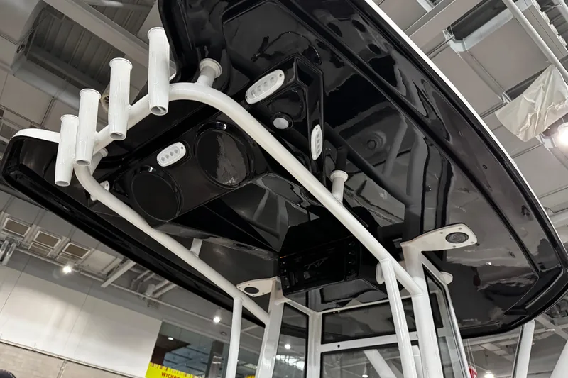 Slide: The Image of 2026 Tidewater 198 CC Adventure boat emblem and fresh water access. - 9