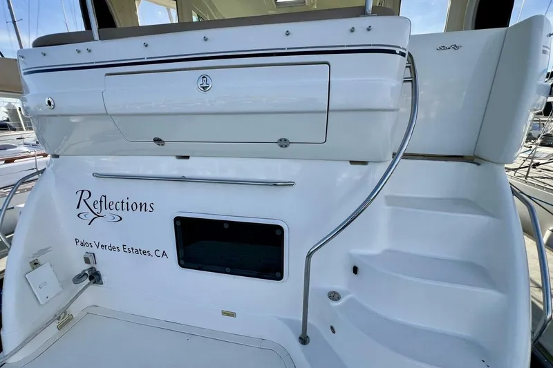 Slide: The Image of 2005 Sea Ray 390 Motor Yacht, "Reflections," docked in Palos Verdes Estates, CA. - 11