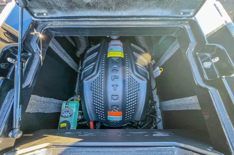 Slide: The Image of 2024 Supra SV 400 engine compartment with Raptor engine cover. - 26