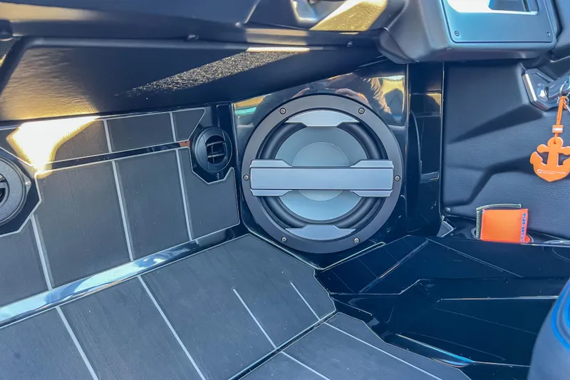 Slide: The Image of 2024 Supra SV 400 interior with premium speaker system and modern design elements. - 29