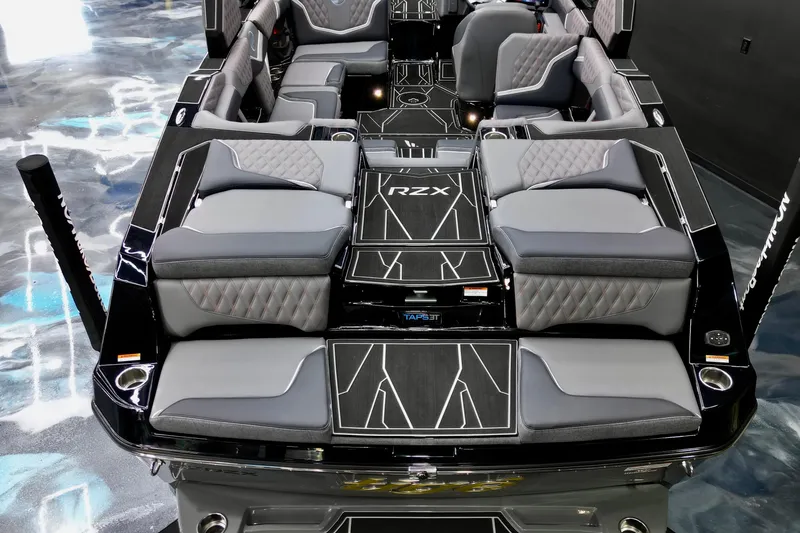 Slide: The Image of 2026 Tigé 22RZX boat interior with luxurious seating and modern design. - 20