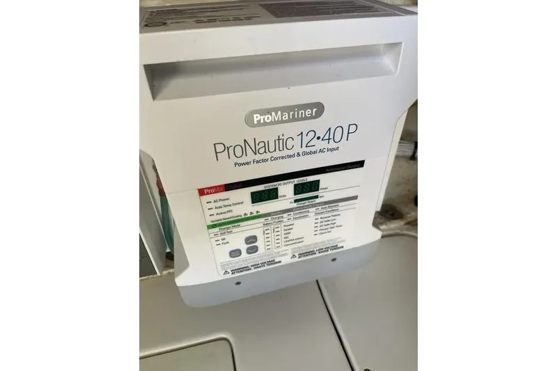 Slide: The Image of ProMariner ProNautic 12-40P marine battery charger on SeaVee 370z, 2022 model. - 32
