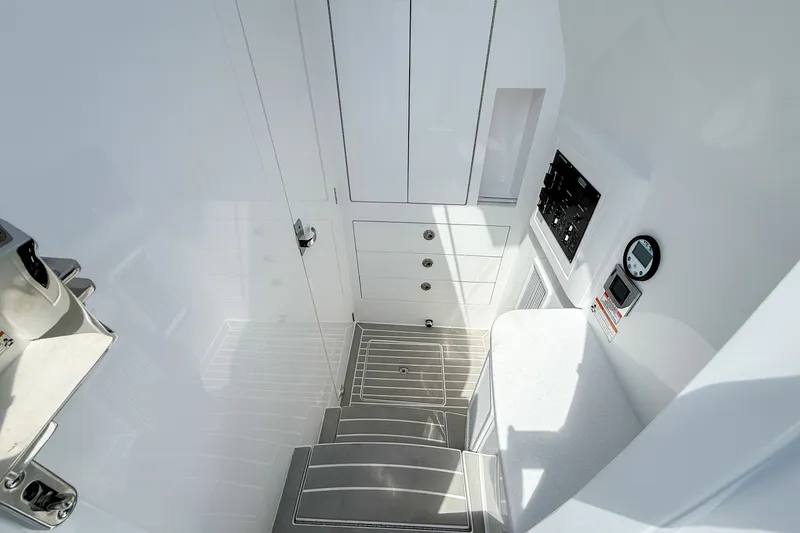 Slide: The Image of Interior of 2026 Intrepid 43 Nomad SE with modern fixtures. - 12