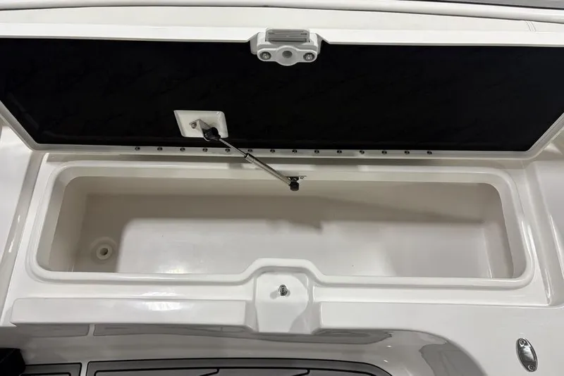 Slide: The Image of Open storage compartment on 2025 Tidewater 3100 Carolina Bay boat. - 15