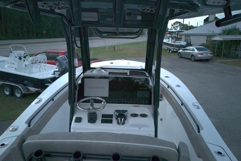 Slide: The Image of 2026 Sea Hunt Gamefish 25 boat interior with Garmin navigation system. - 7