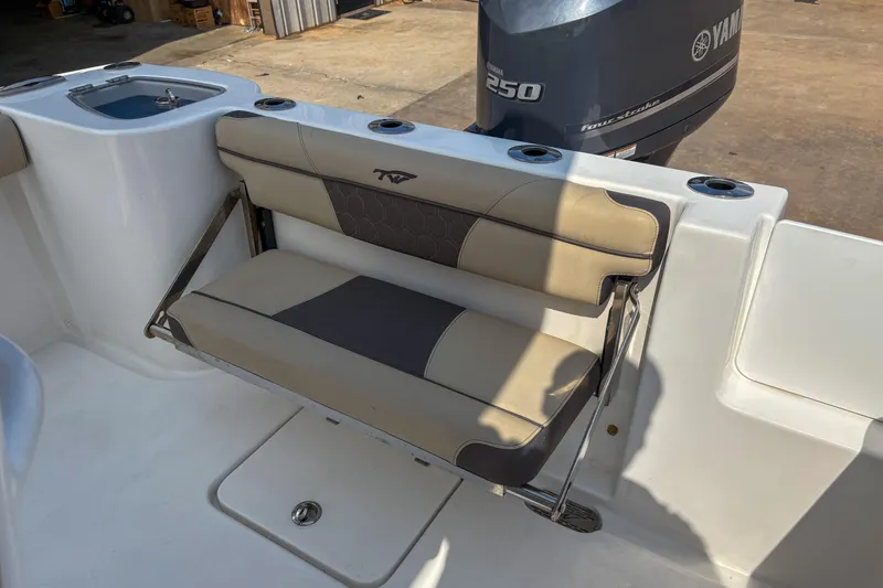 Slide: The Image of 2020 Tidewater 232 CC Adventure boat with Yamaha 250 engine and foldable seating. - 6