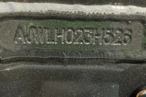 Slide: The Image of Close-up of a 2026 Thor LAKE HAMMER 1900 CC vehicle identification number (VIN) plate. - 8