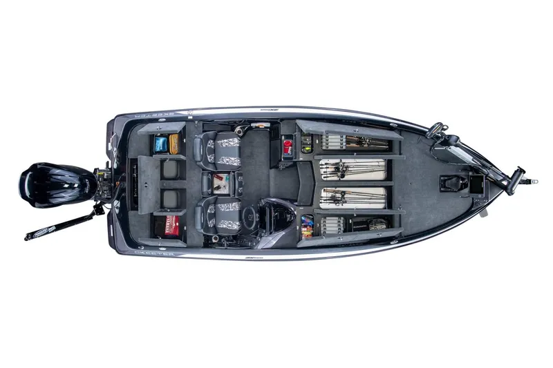 Slide: The Image of Manufacturer Provided Image: 2019 Skeeter ZX 250 fishing boat interior with organized storage compartments. - 22