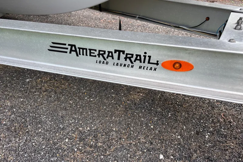 Slide: The Image of Trailer with AmeraTrail branding for Blackfin 252 CC, 2020 model. - 31