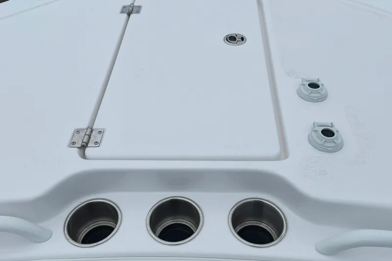 Slide: The Image of 2026 Tidewater 282 CC Adventure boat deck with non-slip matting. - 26