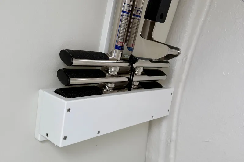 Slide: The Image of Control panel with keys on a 2026 Tidewater 282 CC Adventure boat. - 49