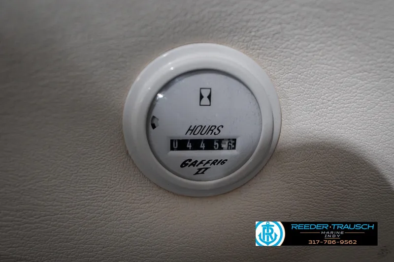 Slide: The Image of Hour meter on a 2001 Nordic Heat 28 boat, displaying 456.3 hours. - 53