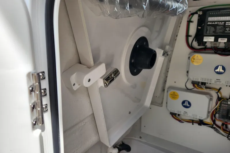 Slide: The Image of 2026 Sportsman Heritage 231 Center Console electrical panel and wiring details. - 13