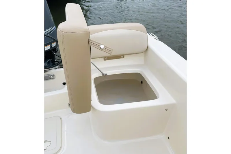Slide: The Image of Manufacturer Provided Image: 2025 Scout 175 Sport Dorado boat seat with storage compartment. - 25