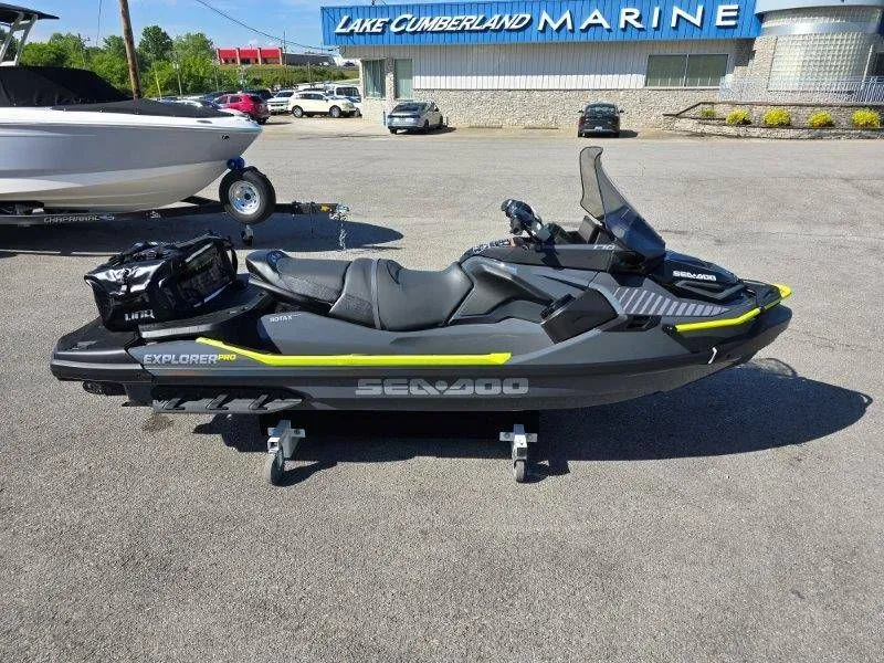 Slide: The Image of 2026 Sea-Doo Explorer Pro 170 jet ski at Lake Cumberland Marine. - 18