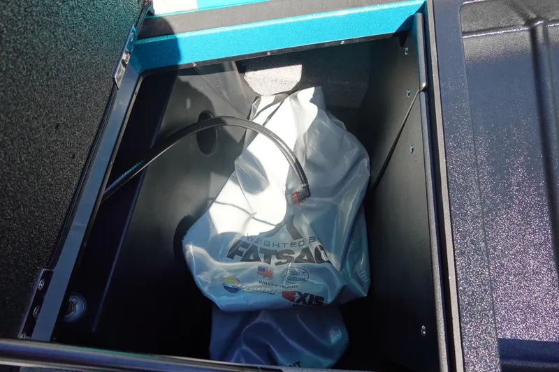 Slide: The Image of 2019 Malibu Wakesetter 23 LSV ballast compartment with FatSac weight bag. - 35