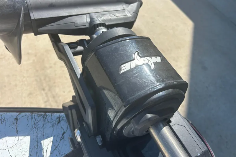 Slide: The Image of Close-up of a 2020 Dargel Kat 250 HDX boat motor component. - 30