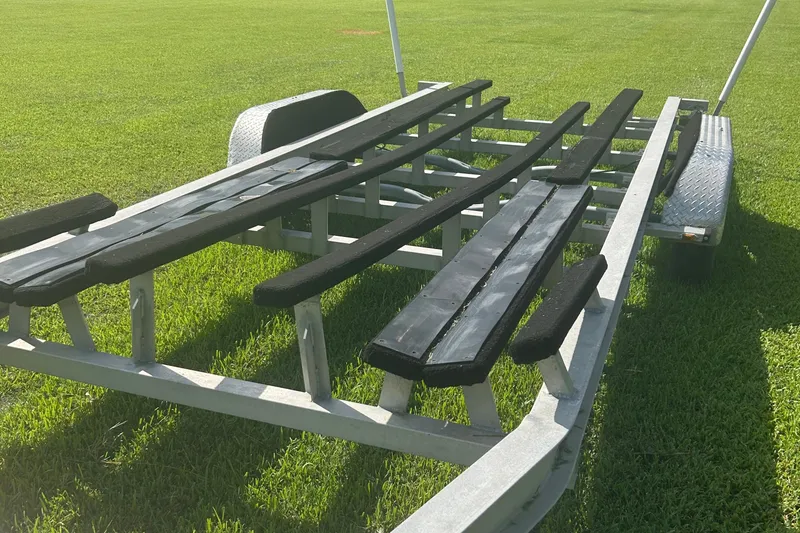 Slide: The Image of Boat trailer for 2020 Dargel Kat 250 HDX on grassy field. - 58