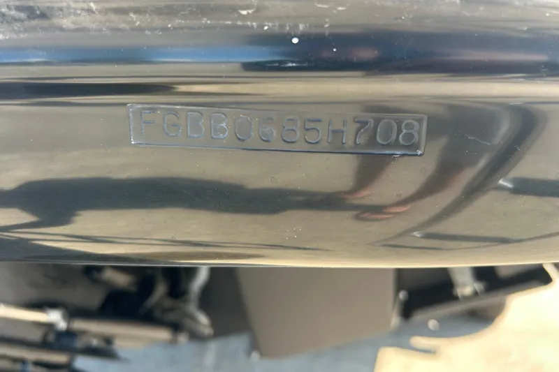 Slide: The Image of VIN number on a 2008 Chaparral 275 SSi boat hull. - 42