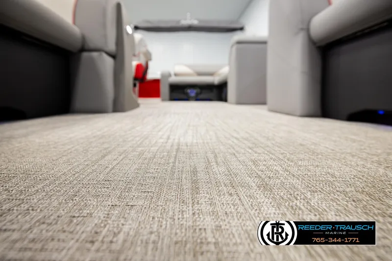 Slide: The Image of Luxurious interior of 2026 Avalon VEN85 VRB pontoon boat, featuring plush seating and modern design. - 50