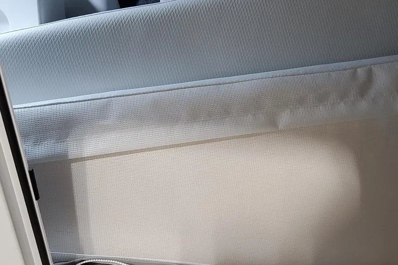 Slide: The Image of Interior detail of 2026 Formula 330 Crossover Bowrider OB boat upholstery. - 43