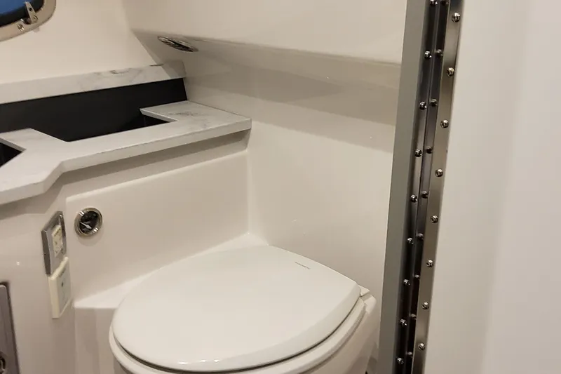 Slide: The Image of Modern bathroom interior in 2026 Formula 330 Crossover Bowrider OB boat. - 59