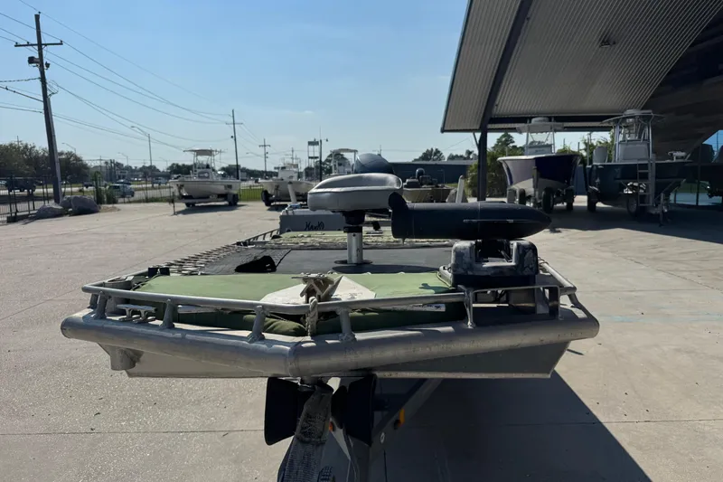 Slide: The Image of Hanko 19 SC 2013 boat on trailer in outdoor storage area. - 5