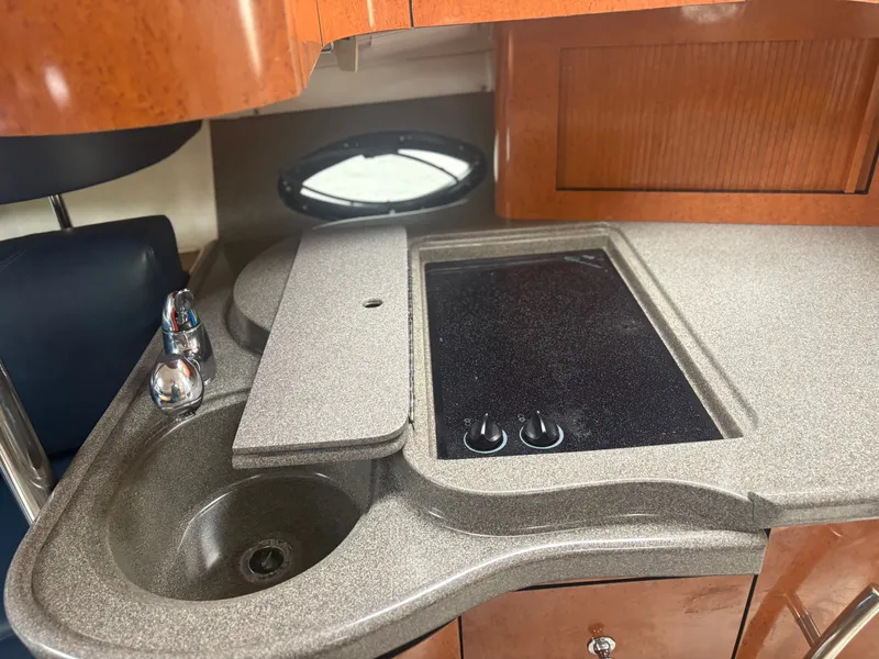 Slide: The Image of Kitchen area in a 2001 Doral 330 SE yacht. - 21