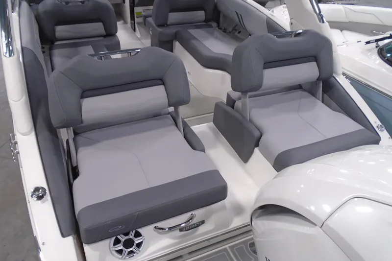 Slide: The Image of Luxurious seating in 2026 Regal LX4 boat, featuring modern design and comfort. - 8