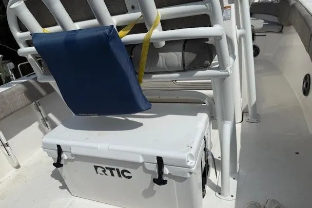 Slide: The Image of 2024 Sea Fox 228 Commander dashboard featuring Garmin navigation and control panel. - 12