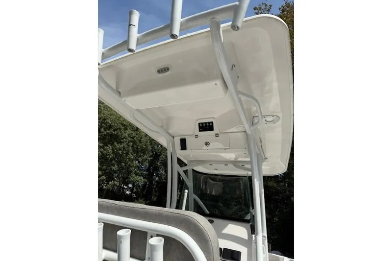 Slide: The Image of 2024 Sea Fox 228 Commander boat console with Garmin navigation system. - 13