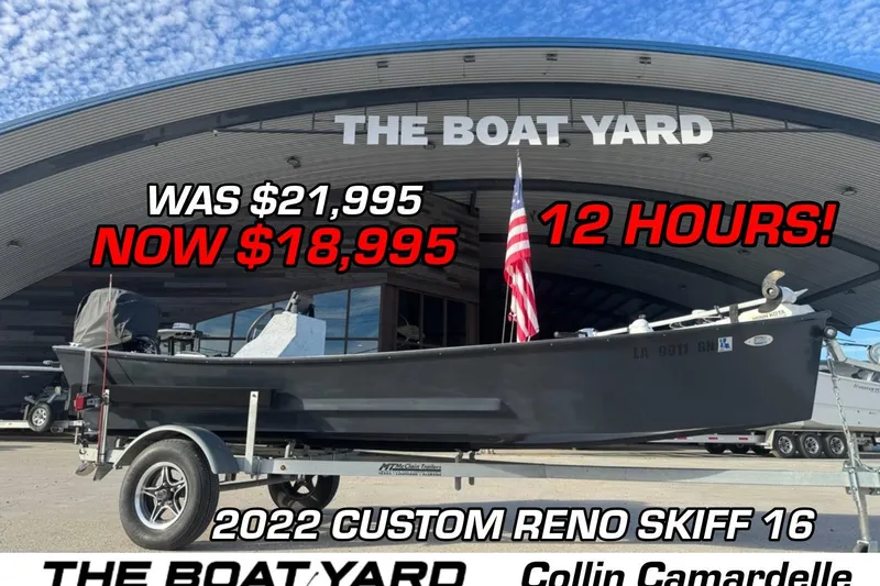 The Image of 2022 Custom Reno Skiff 16 boat on sale at The Boat Yard, priced at $18,995. - 0