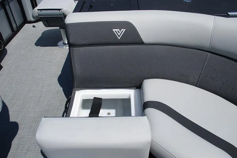 Slide: The Image of 2025 Viaggio Lago X20R boat seat with built-in storage compartment. - 22