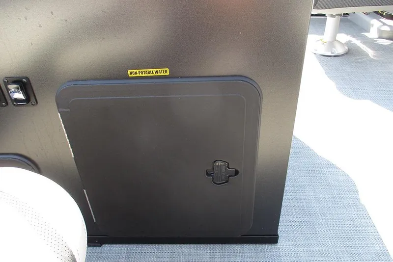 Slide: The Image of Non-potable water compartment on 2025 Viaggio Lago X20R boat interior. - 28