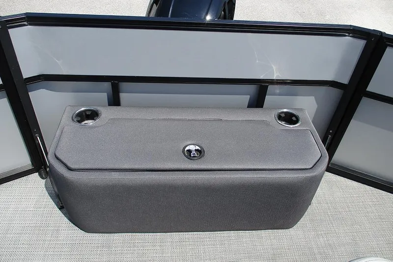 Slide: The Image of 2025 Viaggio Lago X20R boat seat with cup holders and storage compartment. - 30