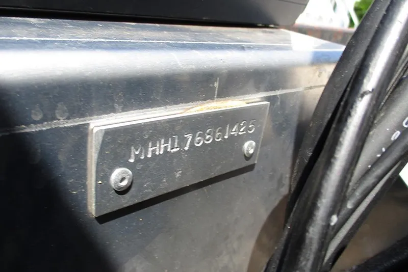 Slide: The Image of Close-up of Viaggio Lago X20R 2025 identification plate with serial number. - 39