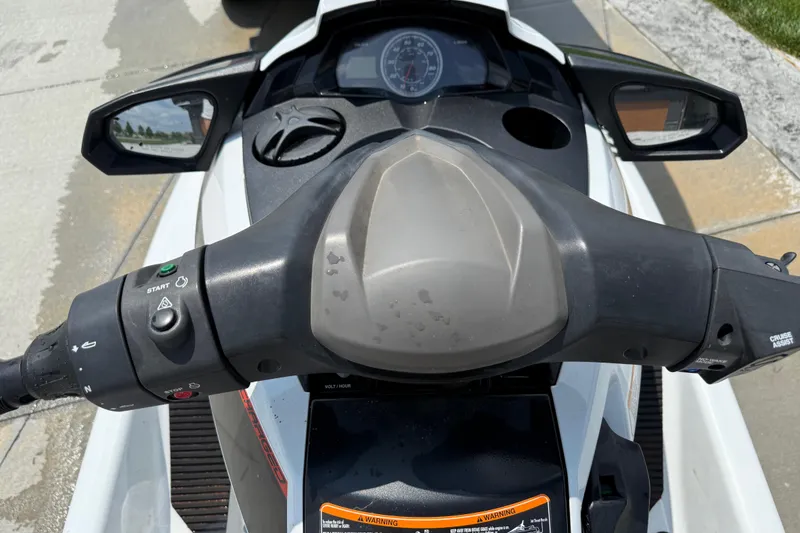 Slide: The Image of 2014 Yamaha WaveRunner FX SHO dashboard with controls and mirrors. - 7