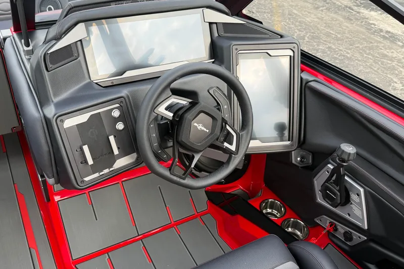 Slide: The Image of 2026 Supra SE 550 dashboard with modern steering wheel and digital displays. - 17