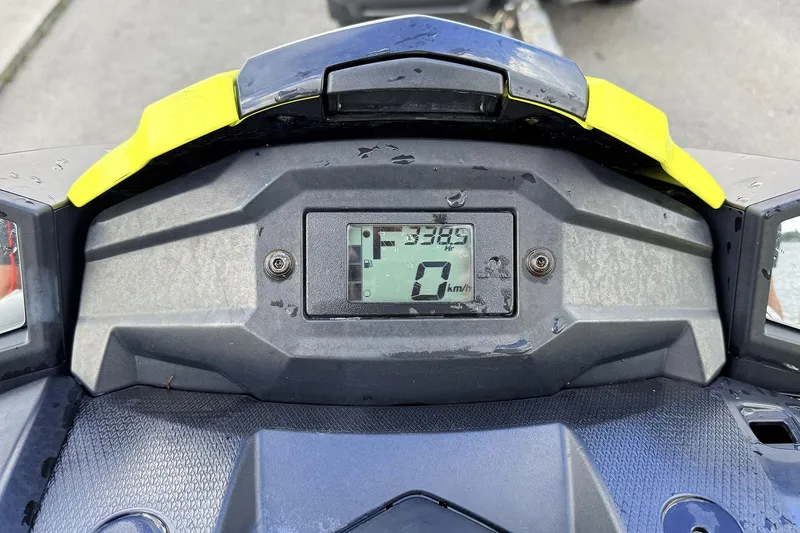 Slide: The Image of Dashboard of 2023 Yamaha WaveRunner VX110 showing speedometer and controls. - 23