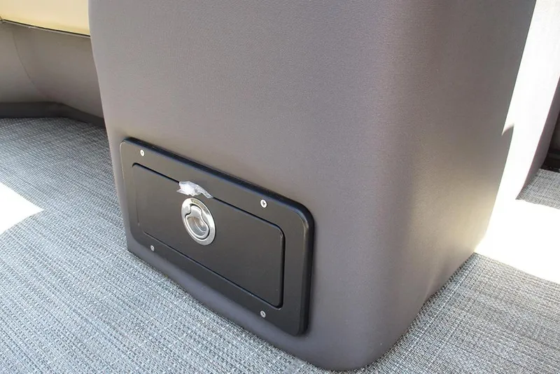 Slide: The Image of Storage compartment in 2025 Viaggio Lago X22U boat interior. - 30